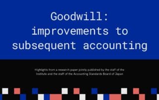 Goodwill: potential directions of development 5 Goodwill improvements to subsequent accounting