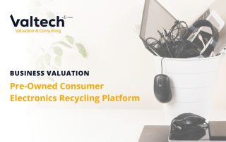 Valtech Valuation Completes Valuation for a Pre-Owned Consumer Electronics Recycling Platform 23 Pre-Owned Consumer Electronics Recycling Platform