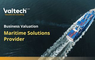 Valtech Completes Valuation of an international provider of maritime solutions 7 Business Valuation Maritime Solutions
